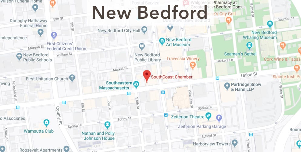 New Bedford chamber location map